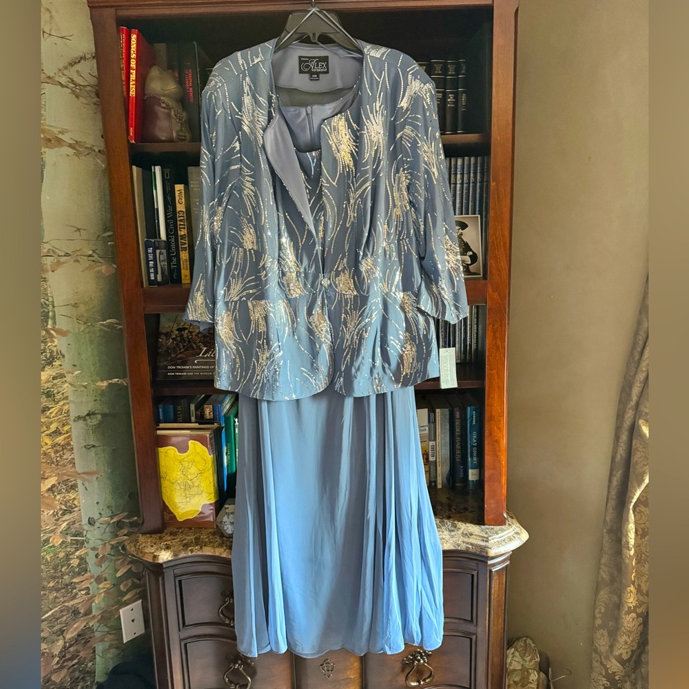 Evening gown. Never worn.  2 piece.